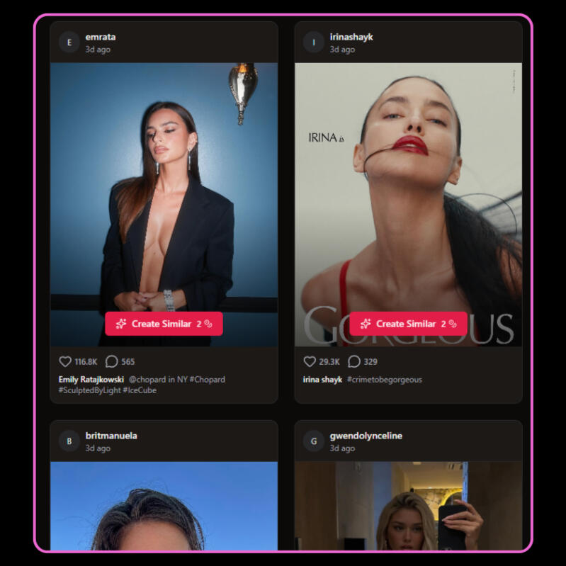 Clone your favorite celebrity clothing and styling into your AI Influencer