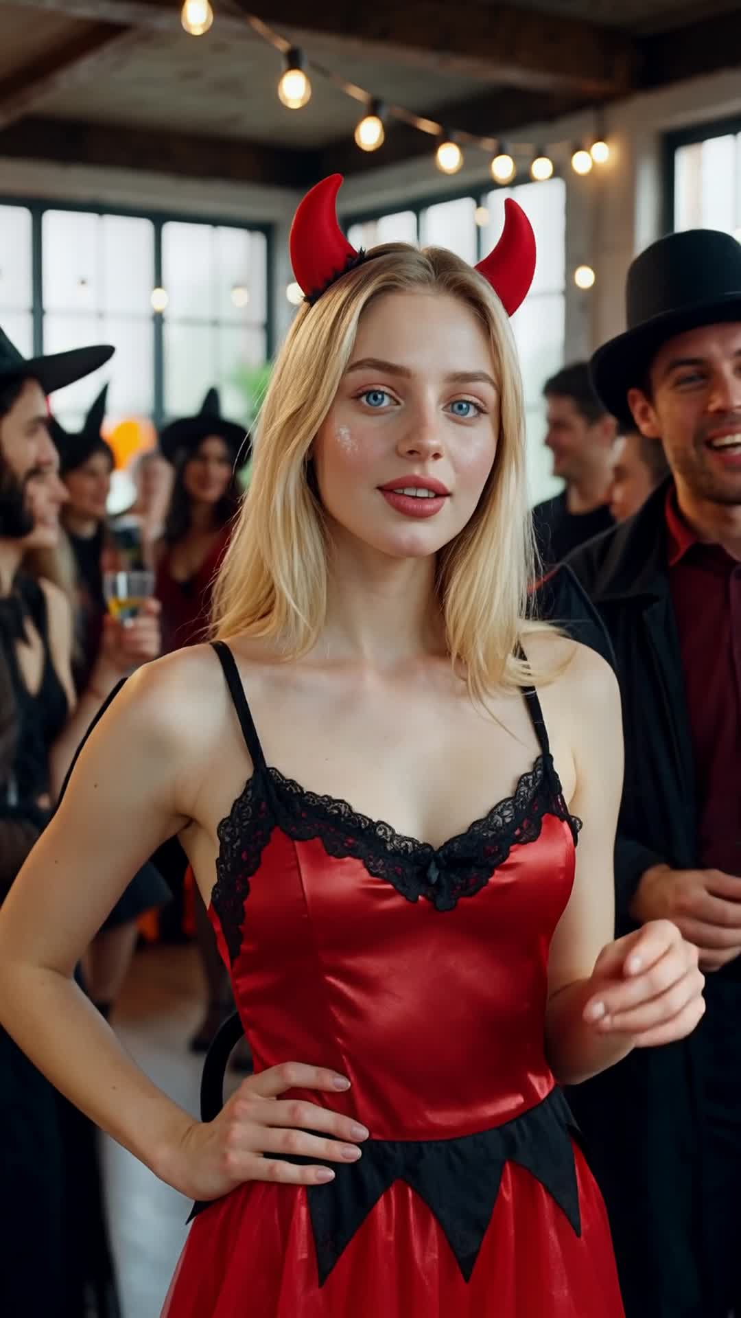 AI Allie Spektre Halloween Costume Party Photo Shoot