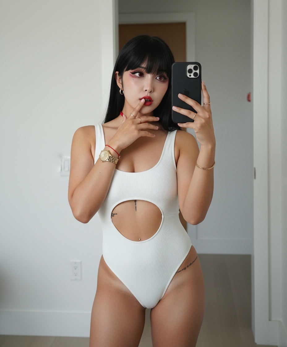 AI Hana influencer selfie style